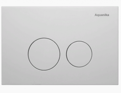 Смывная клавиша AQUANIKA BASIC 01.02.05W (две кнопки, механическое, белый)