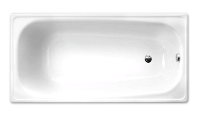 Ванна стальная WhiteWave OPTIMO 150*70 в комплекте с белыми подставками OL-1500