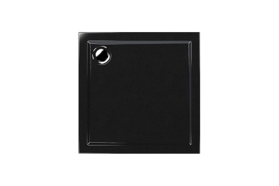 Акриловый душевой поддон Метакам Apart Black (квадратный) 800х800