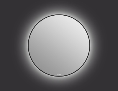 Зеркало ECLIPSE smart 80x80 с подсветкой круглое в черной рамке