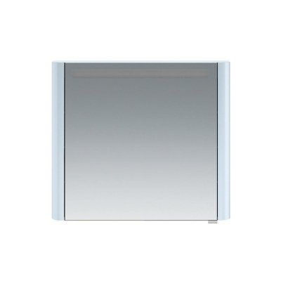 M30MCL0801BG Sensation, зеркало, зеркальный шкаф, левый, 80 см, с подсветкой, светло-голубой, глянц.
