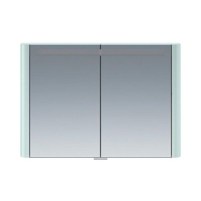 M30MCX1001GG Sensation, зеркало, зеркальный шкаф, 100 см, с подсветкой, мятный, глянцевая, шт