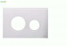 Панель TeceLoop стекло белое (кнопки бел, хром гл, хром мат)