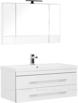 Мебель для ванной Aquanet Верона 100 белый (подвесной 2 ящика)