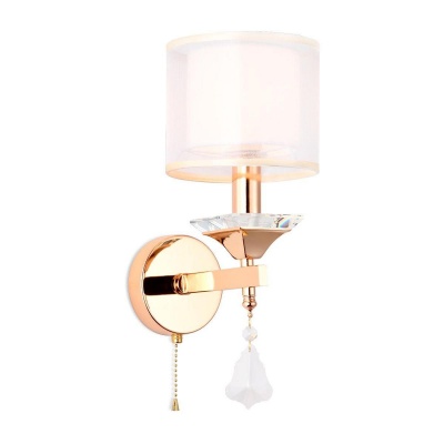 Ambrella Настенный светильник с хрусталем TR4543 GD/WH золото/белый E14 max 40W 340*150*200