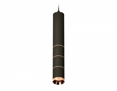 Ambrella Комплект подвесного светильника XP6302060 SBK/PPG черный песок/золото розовое полированное MR16 GU5.3 (A2302, C6356, A2063, C6302, A2063, C63