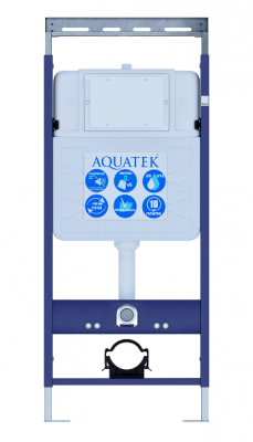 Инсталляция для подвесного унитаза Aquatek Easy Fix 50 INS-0000010 с верхней планкой