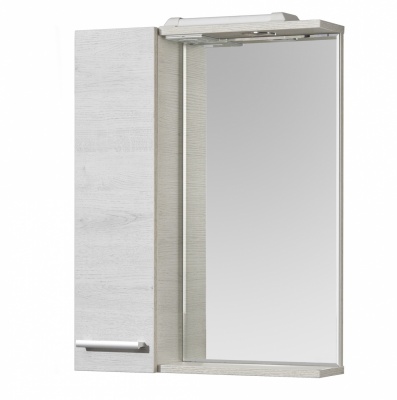 Шкаф с зеркалом в ванную навесной AQUATON Ронда PRO 55 Дуб соммерсет 1A208602RSC2L