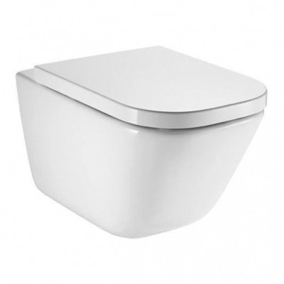 Унитаз подвесной Roca Gap Clean Rim A34H47C000 с крышкой с микролифтом