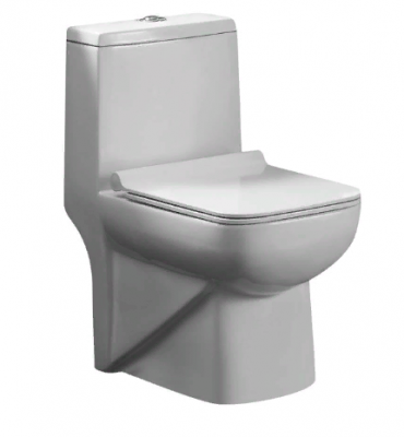 Унитаз-моноблок Azario Zeno 640х365х740 ободковый с сиденьем Slim микролифт (AZ-1169)