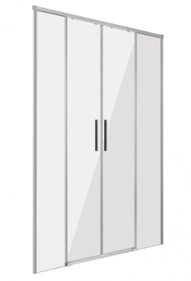 Душевая дверь Grossman GR-D120Fl 120см эффект стекла прозрачный раздвижной