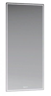Зеркало Aqwella со светодиодной подсветкой, сенсорным выключателем и регулятором освещенности 50см.