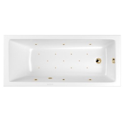 Ванна WHITECROSS Wave Slim 160x80 "RELAX" (золото)