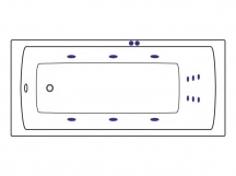 Система гидромассажа LINE для ванн Excellent