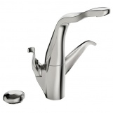 Смеситель для кухни Oras Alessi Swan 230/12V с Smart кнопкой и клапаном для посудомоечной машины 8225F