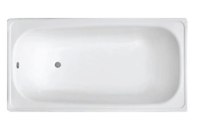 Ванна стальная WhiteWave Classic 150*75 в комплекте с белыми подставками CL-1500