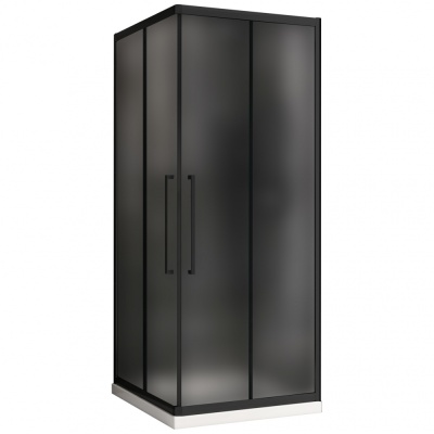 Душевой уголок ABBER Schwarzer Diamant AG02080BMH 80*80