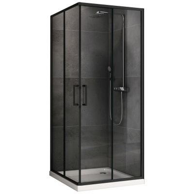 Душевой уголок ABBER Schwarzer Diamant AG02080B5 80*80