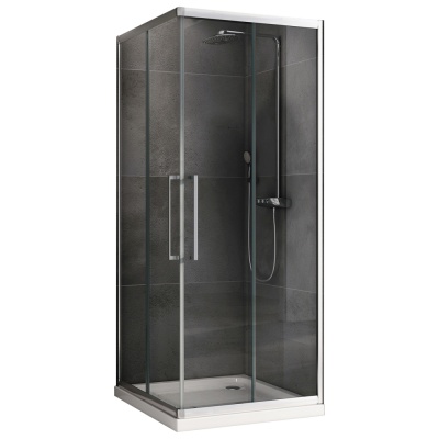 Душевой уголок ABBER Schwarzer Diamant AG02080H 80*80