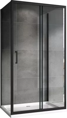 Душевой уголок ABBER Schwarzer Diamant AG30100B-S100B-S100B