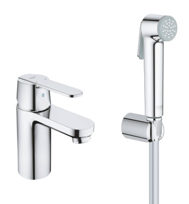 Смеситель для раковины GROHE Get с цепочкой и гигиеническим душем, хром 23238000