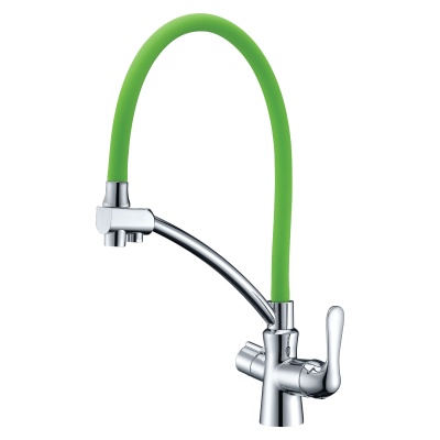 Смеситель для кухни Lemark Comfort LM3070C-Green с подключением к фильтру с питьевой водой