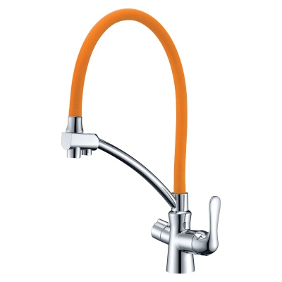 Смеситель для кухни Lemark Comfort LM3070C-Orange с подключением к фильтру с питьевой водой