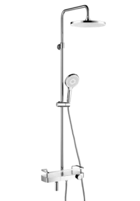 Смеситель Lemark Tropic LM7011C для ванны и душа, термостатический с регулируемой высотой штанги