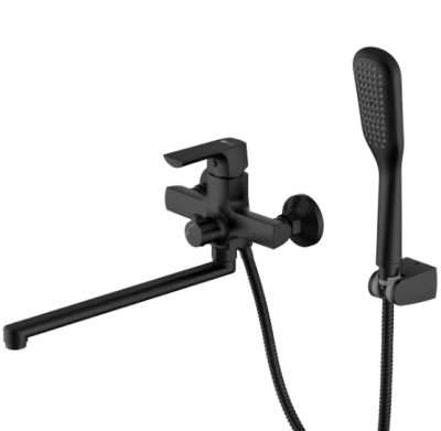 Смеситель Lemark Ursus LM7251BL универсальный, черный