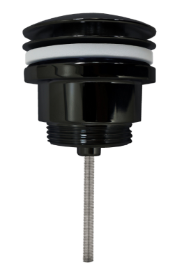 Донный клапан AZARIO для раковины, CLIC-CLAC, 1 1/4, латунь, черный AZ-105-BL