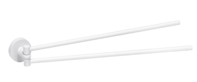 Полотенцедержатель Bemeta White 104204194 двойной, поворотный, white
