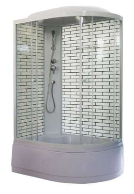 Душевая кабина ODA 5006 белый кирпич L/R 120x80x215
