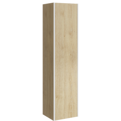 Универсальный левый/правый подвесной пенал Aqwella 35 см с одной дверью, цвет дуб давос