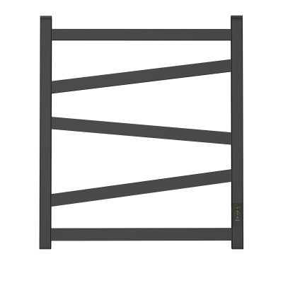 Полотенцесушитель электрический Point Феникс PN15856B П5 500x600, диммер справа, Черный