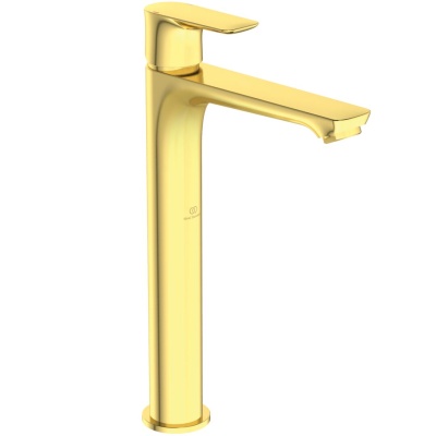 IS CONNECT AIR Смеситель для раковины высокий, PVD Brushed Gold (Шлифованное Золото)