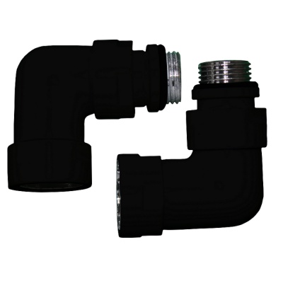 761SCH0504ЧМ Уголок со сгоном 3/4"х1/2" г/ш (ЧЕРНЫЙ МУАР)