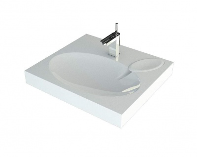 Раковина из литьевого мрамора Andrea COMFORT 600х545