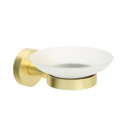 «COMFORT GOLD» Мыльница стекло золото-сатин FX-87008