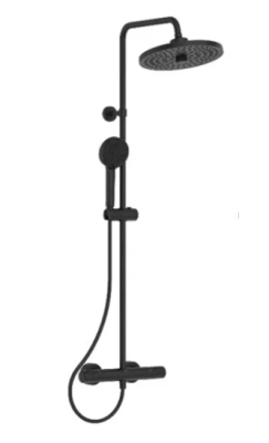 Душевая система Ideal Standard Ceratherm A7210XG T25+ термостатическая, верхний душ, silk black