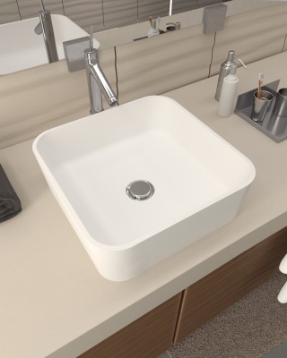 Раковина Radostone Риккарда 405*405*135 белый матовый RRIK10000