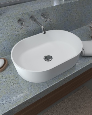 Раковина Radostone Элиза 550*370*140 белый матовый RELZ10000
