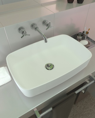 Раковина Radostone Рона 580*380*140 белый матовый RRON10000