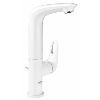 Смеситель для раковины GROHE Eurostyle new с донным клапаном 23569LS3 (белый)