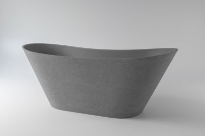 2.01.004.44.4 Ванна AFINA Nano Concrete 161x66 бетон HOLBI