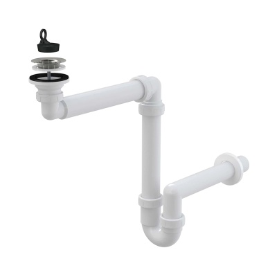 Alcaplast Cифон для умывальника экономящий пространство Ø63 AG210511100