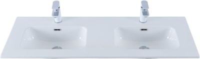 Раковина Aquanet Flat 120 (двойная) белая