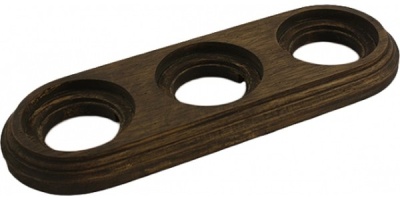 Рамка 3-м ОП ретро старое дерево Bironi BF1-630-17