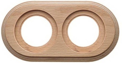 Рамка 2-м ретро дерево натурэль Bironi BF1-620-10