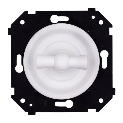 Выключатель 2-кл. (скрытый монтаж), Белый матовый B3-202-21M