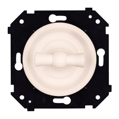 Выключатель 2-кл. (скрытый монтаж), Песочное золото матовый B3-202-24M